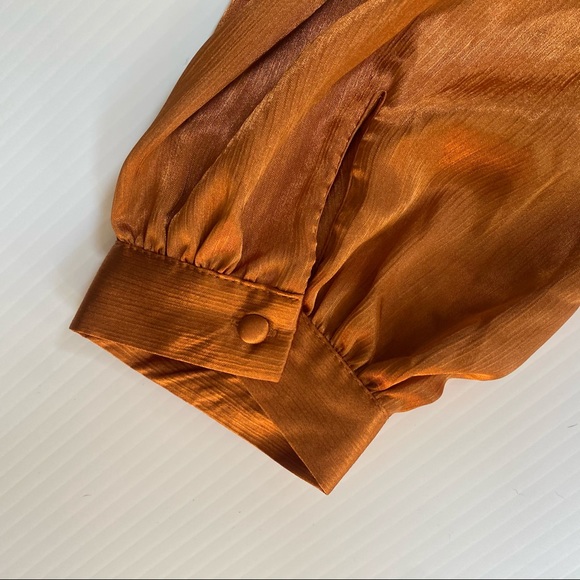 Following Up Satin Top - Rust - Picture 7 of 9